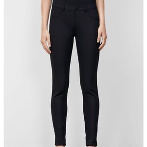 Lafayette 148 Acclaimed Mercer Pants Black Stretch Slimming Size 0 (26")